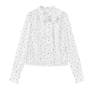 MISSCOCOON可可尼立领天丝衬衫女2026春季新款法式短款莱赛尔上衣