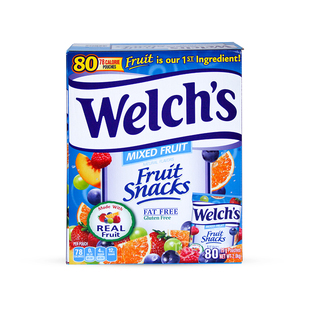 美国Welch's威氏果汁软糖混合水果味儿童维生素QQ糖果礼物哈瑞宝