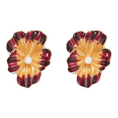 【清仓折扣】花朵耳环女轻奢小众设计感高级耳钉耳夹无耳洞潮耳饰