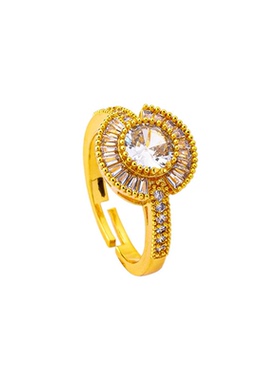 镶钻圆盘项链女沙金饰品套