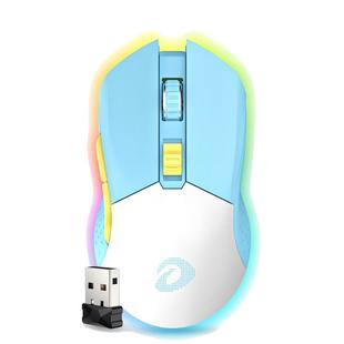 达尔优EM901无线鼠标双模有线电擎版轻量化RGB充电底座电竞鼠标