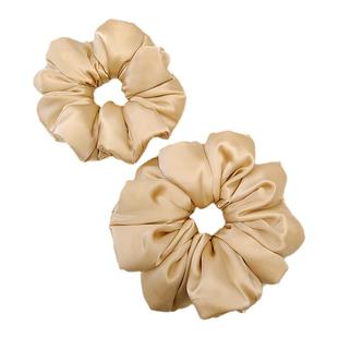 超大号真丝枕头发圈女100%桑蚕丝高级感填充大肠发圈丝绸不伤发