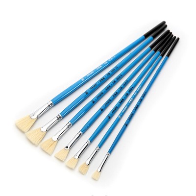 凡高猪鬃扇形笔美术专业画笔包邮