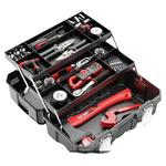 德力西工具箱工业级家用套装多功能五金美术盒电工多层折叠收纳箱