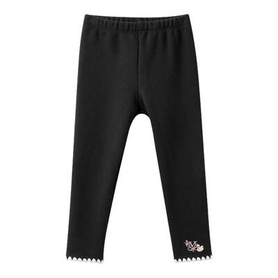 嫚熙童装儿童打底裤秋冬加绒保暖女童高腰加厚防走光女宝安全裤