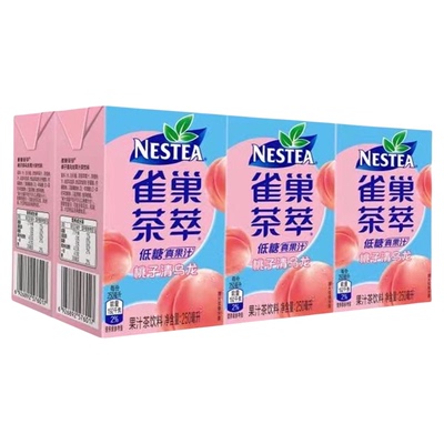 雀巢茶萃低糖桃子清乌龙果汁