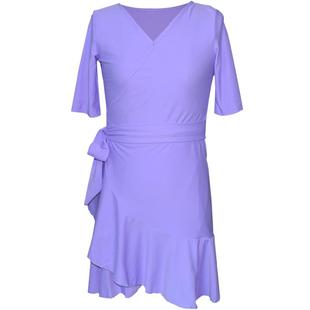 儿童拉丁舞服新款连衣裙表演裙舞蹈演出服伦巴冬季女童练功裙