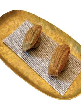 不锈钢锤印椭圆形甜品饮料托盘