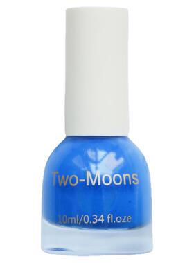 显白高级色克莱因蓝Two-Moons油性指甲油宝石红车厘子裸粉不可撕