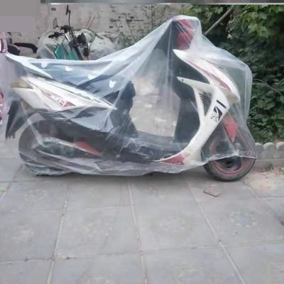 电动车防雨罩透明下雨盖车一次性车罩防尘车衣膜挡雨套电瓶车全罩