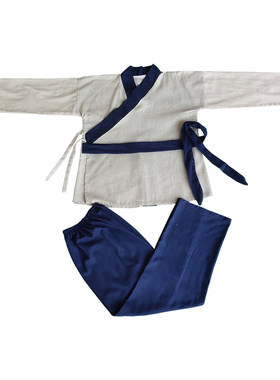 古代店小二服装圆领商贩百姓工服