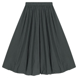 niko and ...裙子女[十五]2026春季新款含棉日系格纹花苞裙607042