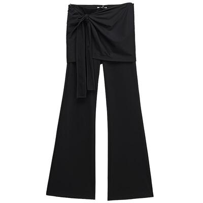 OCHIRLY欧时力装饰屁帘喇叭长裤