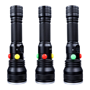 多光源照明手电铁路信号灯强磁吸附防水防摔多功能充电夜间作业