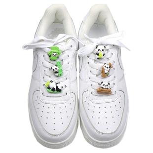 空军一号af1鞋带扣儿童卡通可爱熊猫鞋带装饰扣diy鞋子上的装饰品