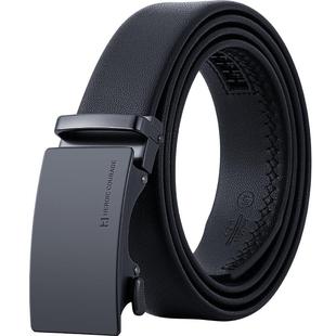 海澜之家皮带男士商务新款自动扣腰带时尚潮年轻人商务真牛皮裤带