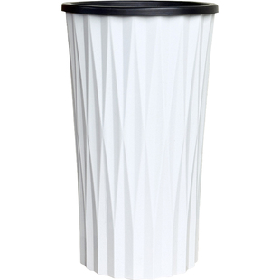 自吸水花盆塑料家用树脂轻奢高级感龟背竹发财树大号高筒水培懒人