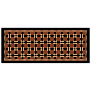 布里斯美式厨房复古花砖地垫硅藻泥吸水脚垫满铺防滑防摔耐脏防油