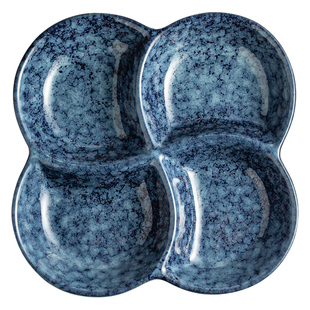 创意多功能陶瓷分格盘点心盘零食小吃盘水果拼盘菜盘寿司盘分类盘