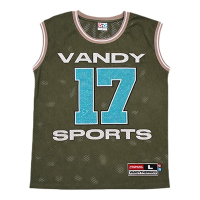 【VANDYTHEPINK】Crystal Basketball Jersey水晶篮球球衣背心