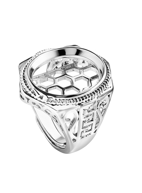 戒指空托男士封底网镂空镶嵌戒托