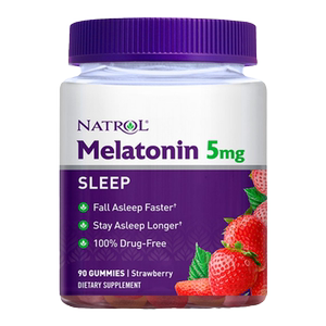Natrol美国褪黑素软糖5mg退黑素睡眠软糖90粒sleepwell深度睡眠