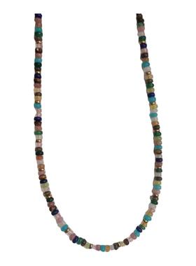 秘密花园天然石彩色串珠项链