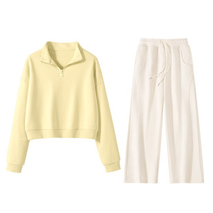 都市丽人运动套装女小个子休闲卫衣早春漂亮2026超火穿搭一整套Y