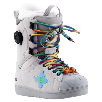 单板快穿绑带滑雪鞋许愿星女款防水专业滑雪装备