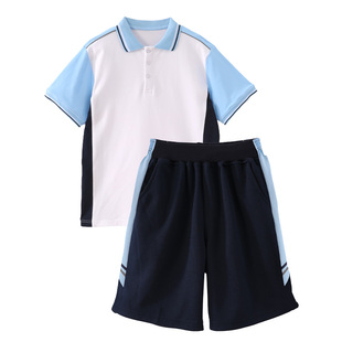 江西南昌市高中新款校服夏装薄款透气柔软休闲套装短袖短裤运动服