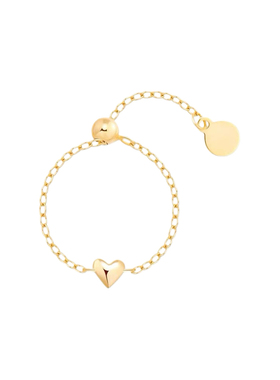 可调链条爱心戒指叠戴利器