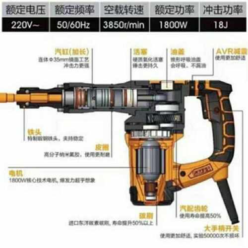 钢铁战士T500T600电镐适用于装修装潢,水电改装,工业级工具配件