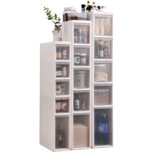 14至23cm厨房夹缝收纳柜抽屉式置物架冰箱储物柜窄缝柜餐边置物柜