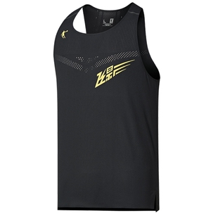 乔丹飞影跑步背心男2026夏季速干透气t恤马拉松运动吸湿排汗衣服