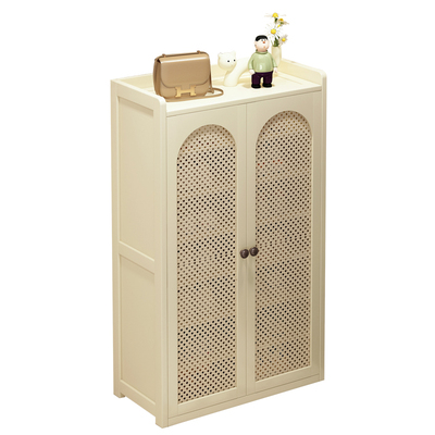 送货上门超稳不晃透气塑藤鞋架