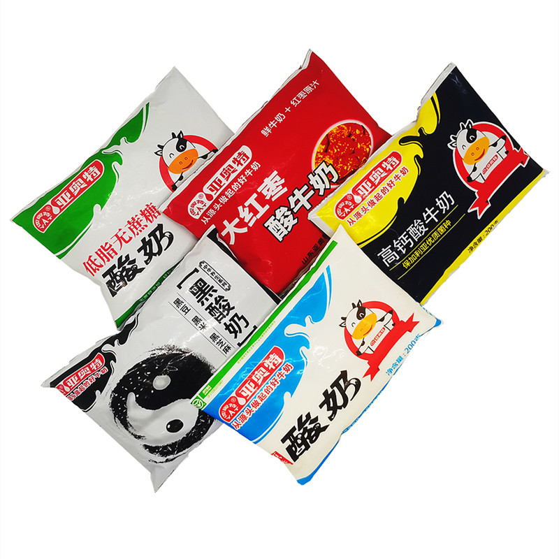 亚奥特牛奶酸奶原味高钙红枣黑酸低脂冷藏满35元包邮山东泰安特产