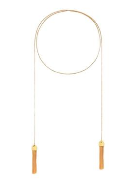 tendersociety金色流苏双头项链