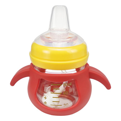 婴儿迷你小容量80ml鸭嘴杯奶瓶