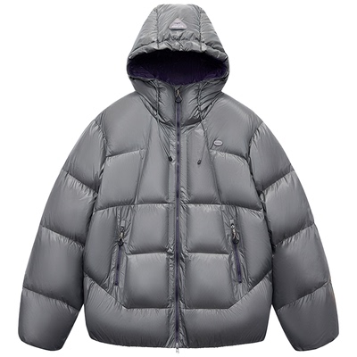 康博男短款连帽90鸭绒羽绒服