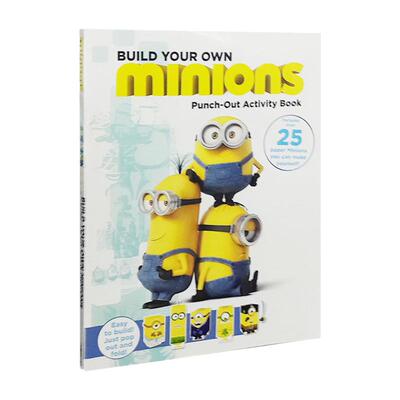 【外图原版】小黄人立体折纸手工书 原版英文绘本 英语启蒙  Minions: Build Your Own Minion Punch-Out Activity Book