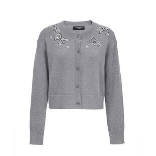 绫致Vero Moda针织衫26春季新款圆领蝴蝶开衫上衣优雅百搭时髦