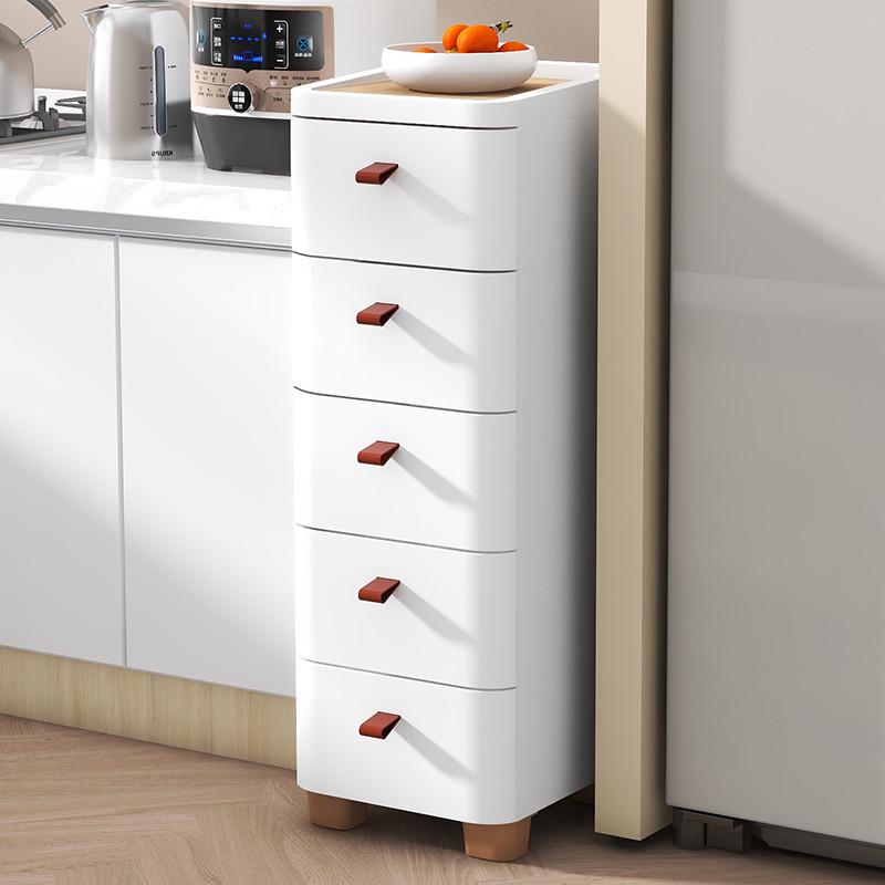 25/30/38/60cm日式柜抽屉式夹缝收纳柜子客厅卧室厨房家用储置物