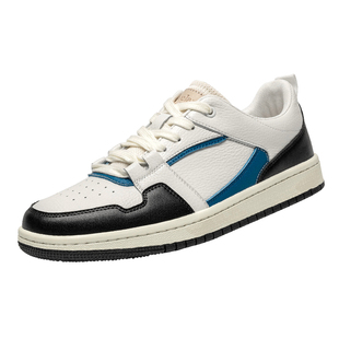 枫叶男鞋运动板鞋男新款小众复古潮流拼色滑板鞋男士休闲鞋子百搭