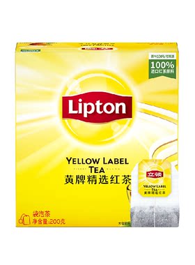 立顿黄牌红茶茶包冷泡满杯好茶