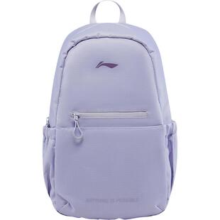 李宁双肩包男女新款防泼水通勤休闲背包学生环保运动可爱百搭书包