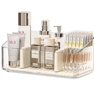 镜柜内收纳盒分格卫生间壁挂式面膜口红分隔盒子浴室化妆品置物架