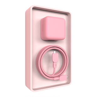 适用于苹果35W双USB-C端口小型电源适配器保护套MacBookAir笔记本电源头套iPhone17硅胶套13英寸iPadPro软壳