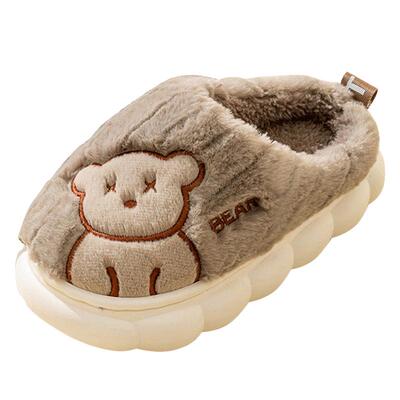 可爱小熊儿童棉拖鞋男孩中大童