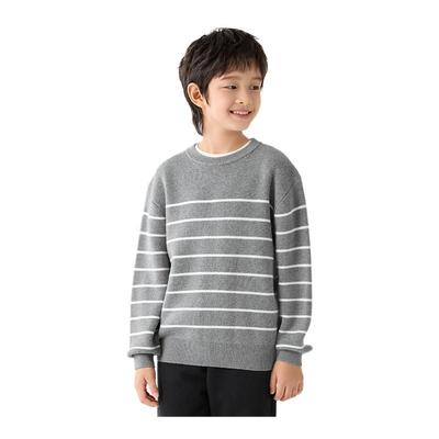 巴拉巴拉童装男童毛衣女童条纹针织衫秋冬亲子装新款纯棉内搭上衣