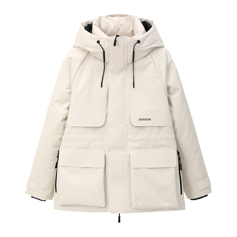韩版宽松工装短款超好看的羽绒服